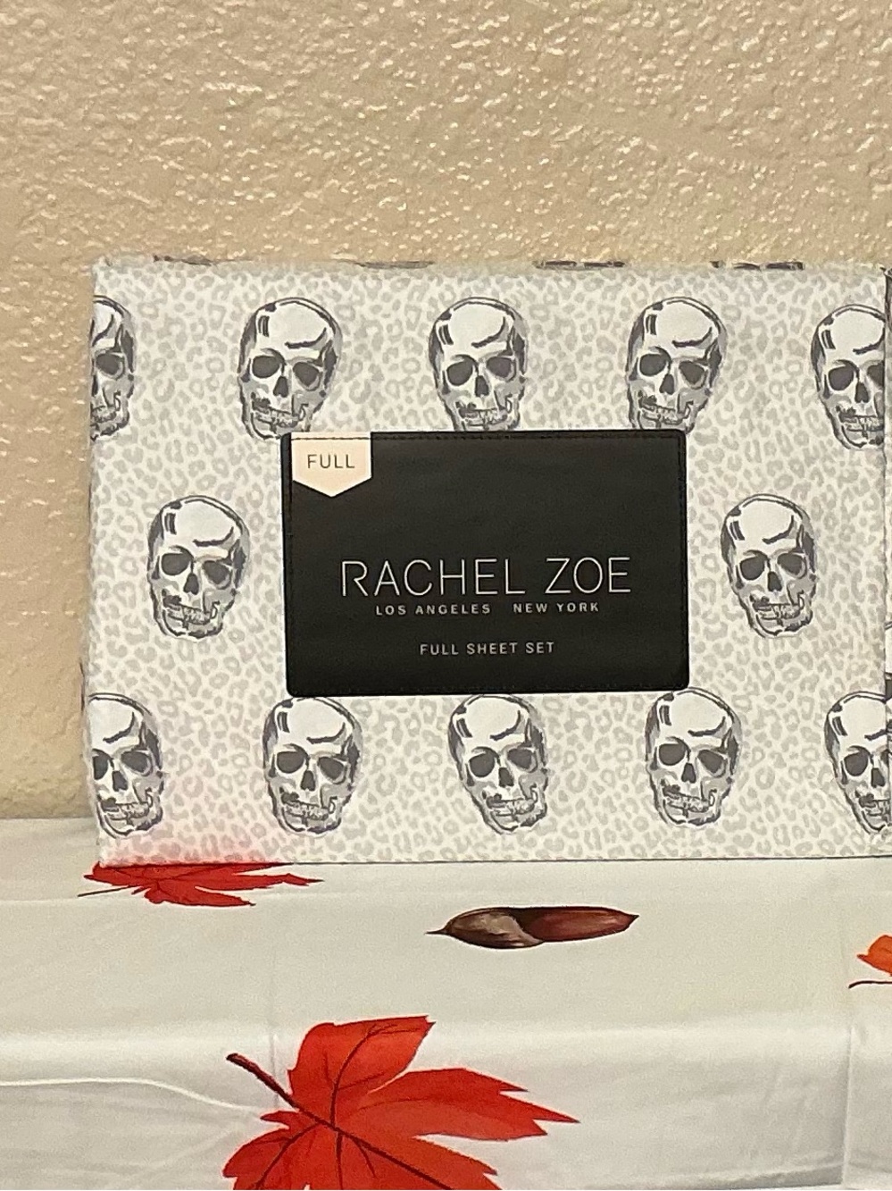 Rachel Zoe Skull & Leopard Print Full Sheet Set